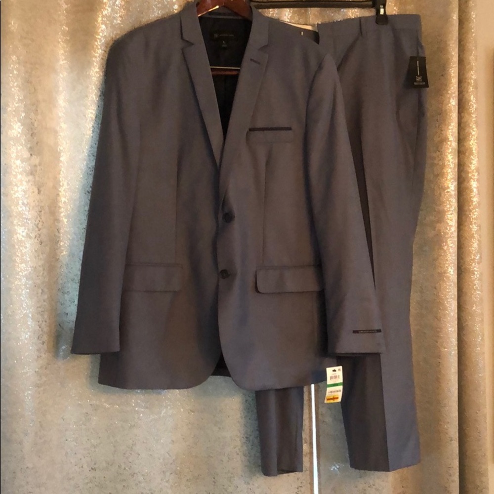 INC international concepts suit NWT slate blue